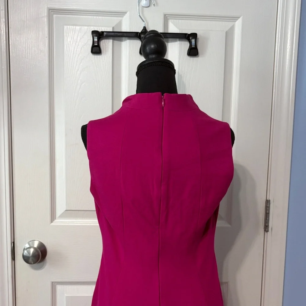 Talbots Vibrant Pink Midi Dress - Picture 5 of 9